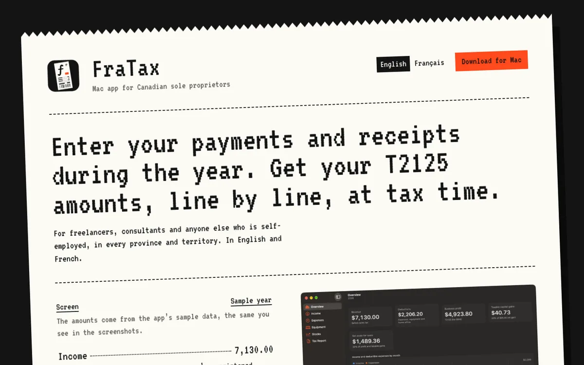FraTax — Voir le site en ligne