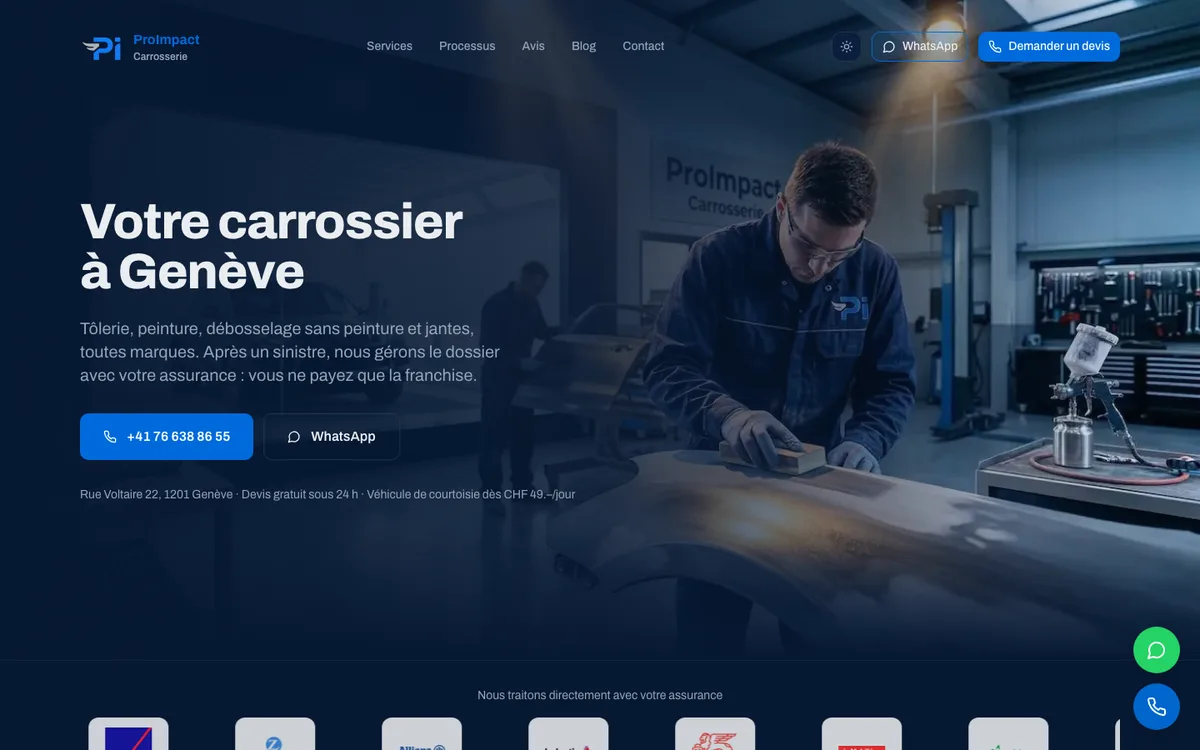 ProImpact Carrosserie — Visit the live site